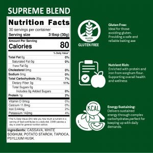 MIDA Gluten-Free All-Purpose Brown Supreme Flour Blend Gluten-free and Ideal for Cooking & Baking Cupcakes, Pancakes, Muffins, Bread (2 lb, Pack of 5) - Image 2