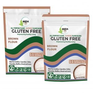 MIDA Gluten-Free All-Purpose Brown Supreme Flour Blend Gluten-free and Ideal for Cooking & Baking Cupcakes, Pancakes, Muffins, Bread (2 lb, Pack of 2) - Image 1