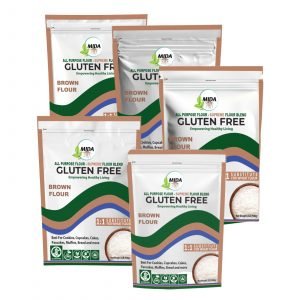 MIDA Gluten-Free All-Purpose Brown Supreme Flour Blend Gluten-free and Ideal for Cooking & Baking Cupcakes, Pancakes, Muffins, Bread (2 lb, Pack of 5) - Image 1