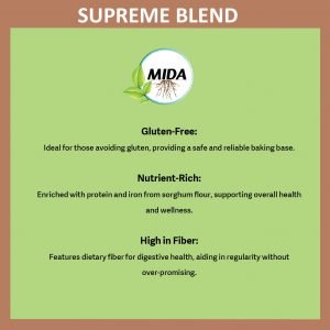 MIDA Gluten-Free All-Purpose Brown Supreme Flour Blend Gluten-free and Ideal for Cooking & Baking Cupcakes, Pancakes, Muffins, Bread (2 lb, Pack of 5) - Image 5